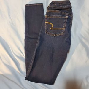 Dark Blue American Eagle Jegging Super Stretch